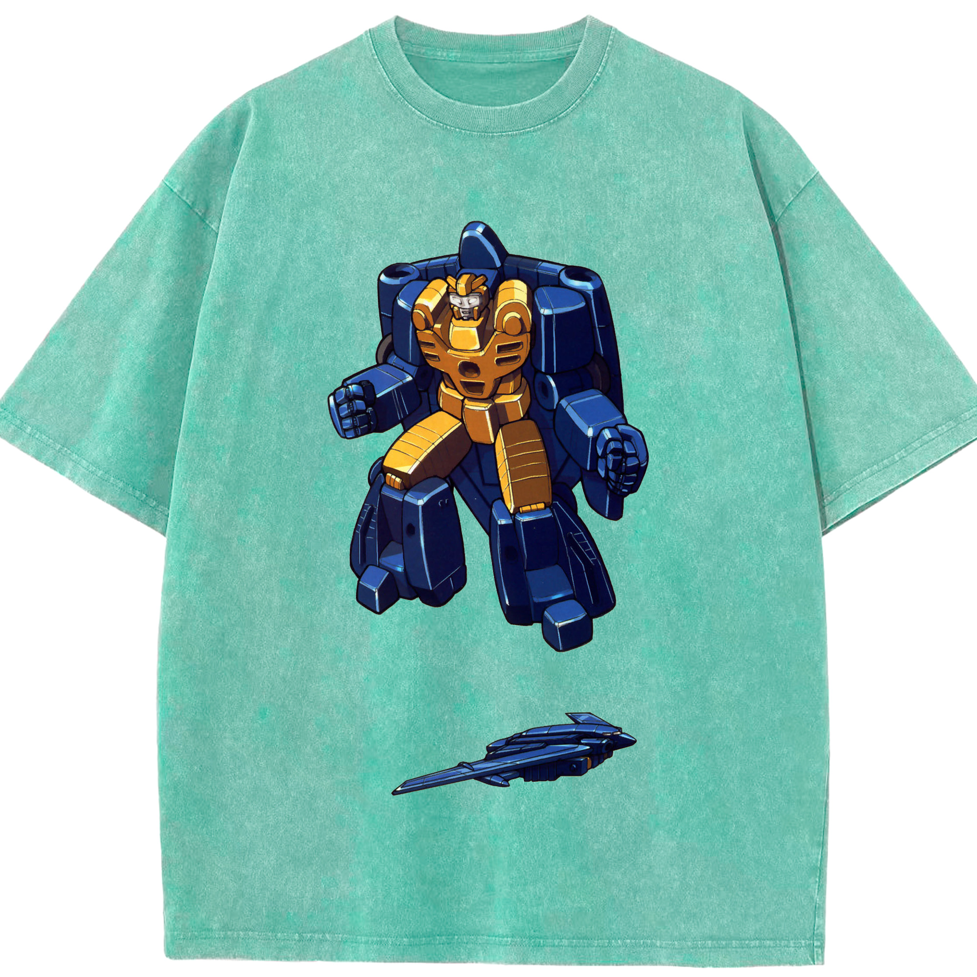 （画像用）  綿100% ヴィンテージ風 半袖Tシャツ（フロントプリント）